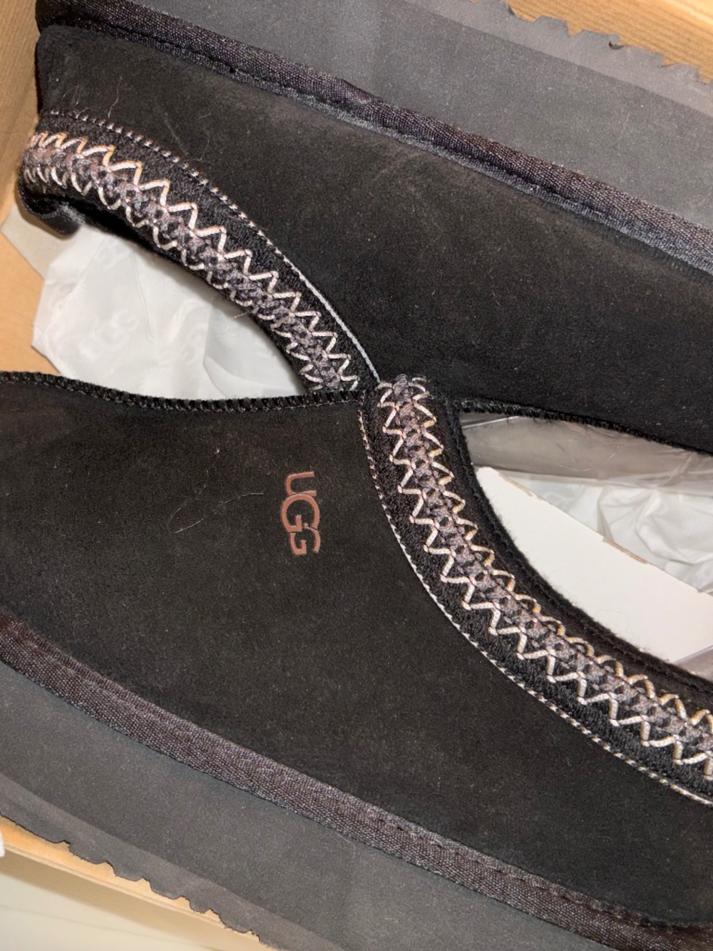 Black ugg slippers